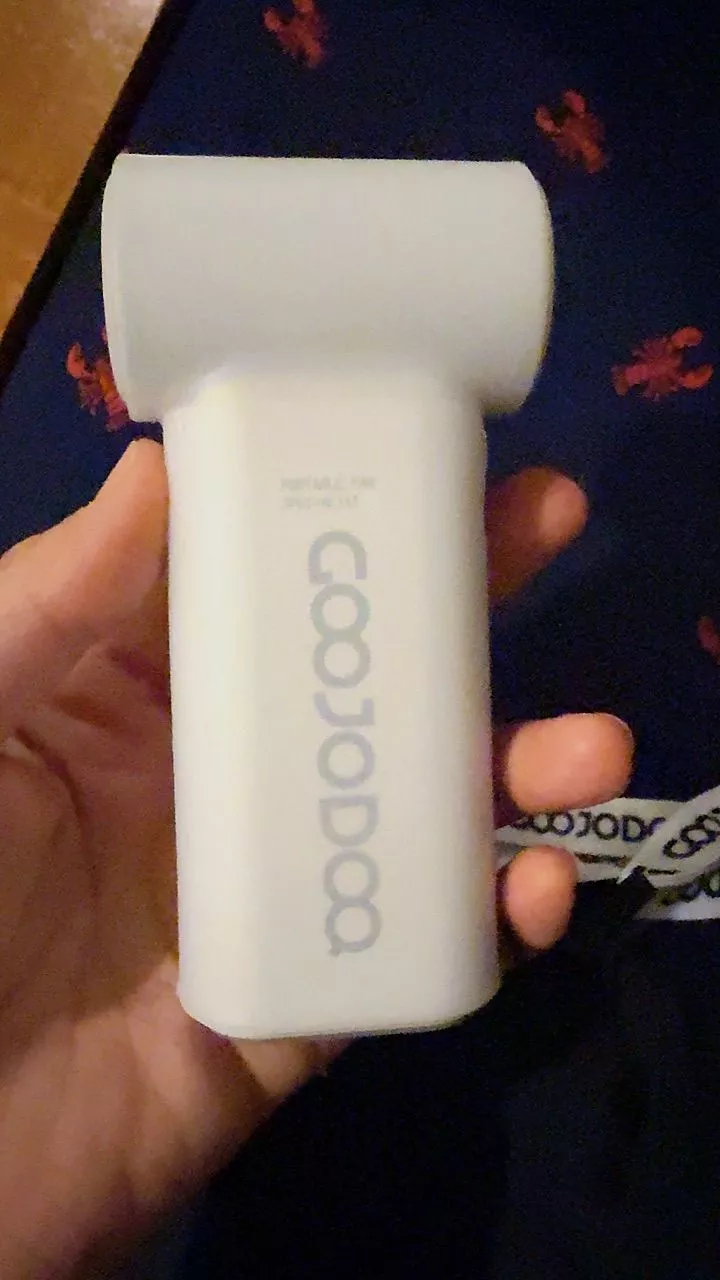 GOOJODOQ Quạt Mini GFS017 Gió di động mạnh 100 bánh tốc độ gió Quạt cầm tay Turbo có thể điều chỉnh tốc độ cao 20000rpm cho thể thao ngoài trời