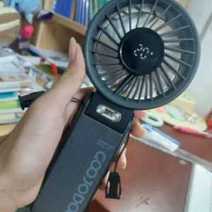 GOOJODOQ Quạt năng lượng mặt trời Mini có thể gập lại 3600 mAh Turbo Jet có thể sạc lại cầm tay Gió mạnh GFS014