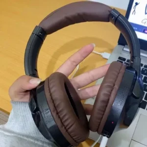 Tai nghe Bluetooth GOOJODOQ Chất lượng âm thanh tuyệt vời, giảm tiếng ồn thiết kế có thể gập lại và nhẹ tai nghe di động