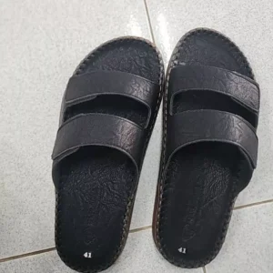 Dép da nam quai ngang đẹp, đế doctor cao cấp - S712