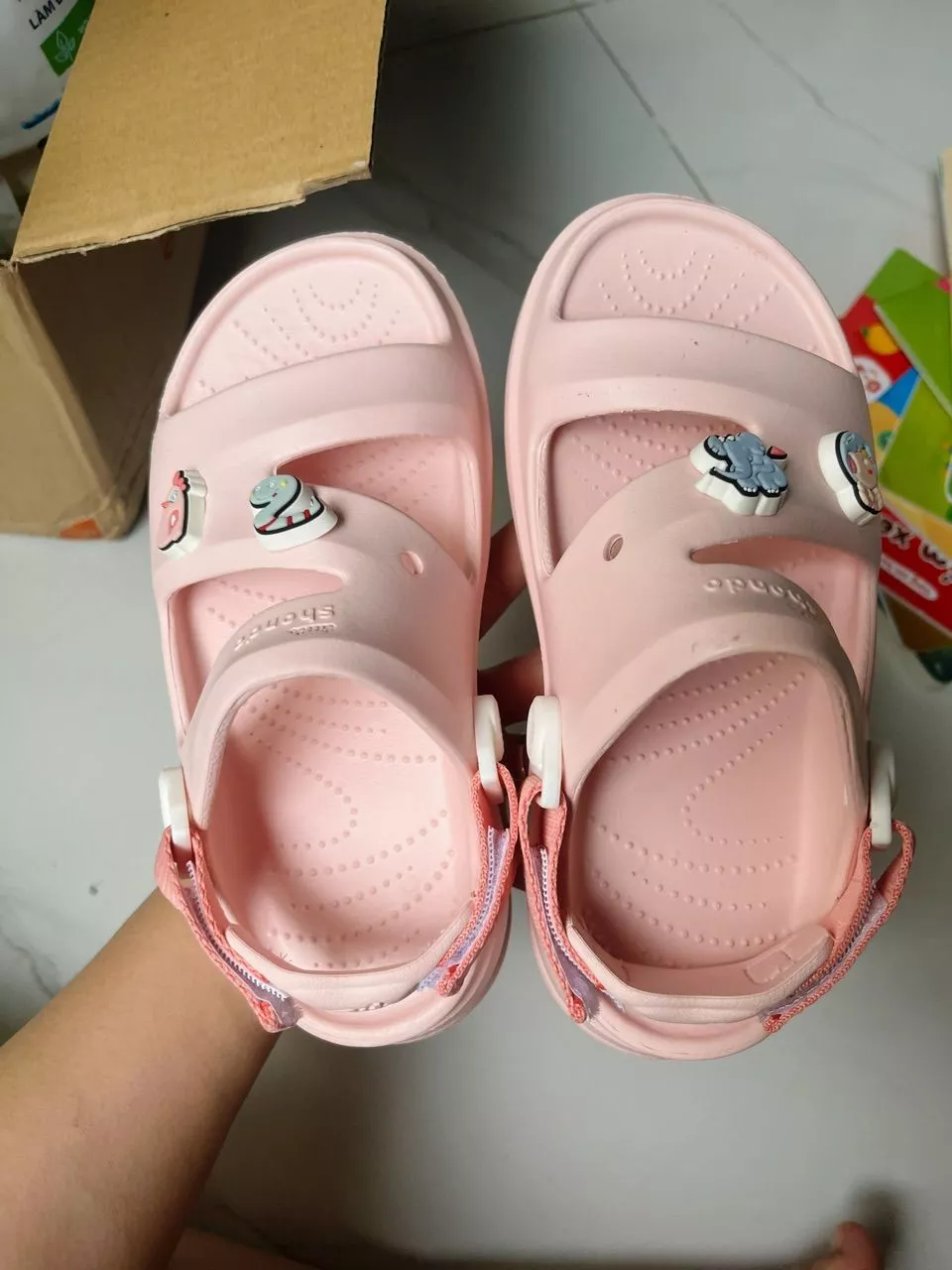 Giày Sandal Bé Trai Bé Gái FX Chất Nhựa Đúc Cao Cấp Chống Trơn Trượt, Không Thấm Nước Shondo Nhiều Màu
