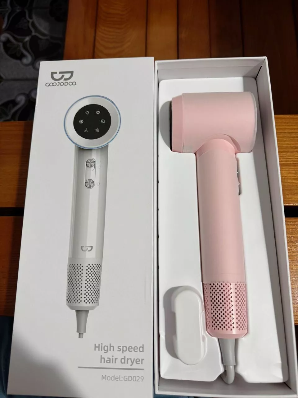 Máy sấy tóc tốc độ GOOJODOQ 300 triệu ion âm 110.000 vòng/phút lọc từ điều chỉnh nhiệt độ 4 tốc độ