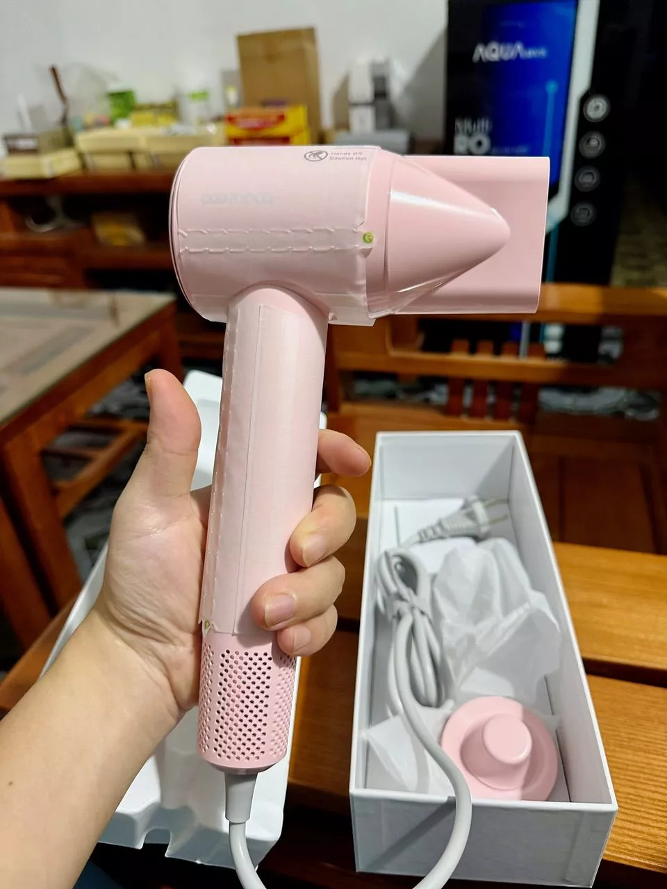 Máy sấy tóc tốc độ GOOJODOQ 300 triệu ion âm 110.000 vòng/phút lọc từ điều chỉnh nhiệt độ 4 tốc độ
