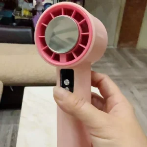 [Mới 2025]Quạt cầm tay mini Goojodoq tốc độ cao, điều chỉnh vô hạn 100 cấp độ, làm mát nhanh với miếng đệm chườm lạnh