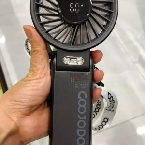 GOOJODOQ Quạt năng lượng mặt trời Mini có thể gập lại 3600 mAh Turbo Jet có thể sạc lại cầm tay Gió mạnh GFS014