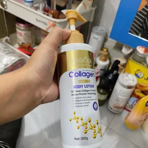 Sữa Dưỡng Thể Collagen Tinh Chất Vàng 300g Ngăn Ngừa Lão Hóa, Trắng Da Peach & Petal