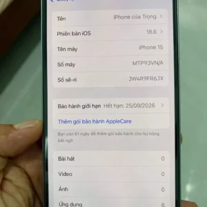 Apple iPhone 15 256GB Chính hãng VN/A