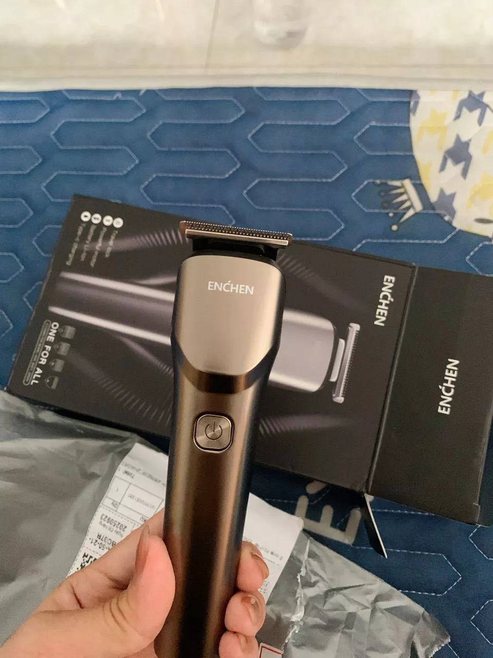 Tông đơ cắt tóc Enchen Beardo 2 tốc độ cao, lưỡi thép không gỉ, tặng 4 cử tạo kiểu - BH 12 tháng