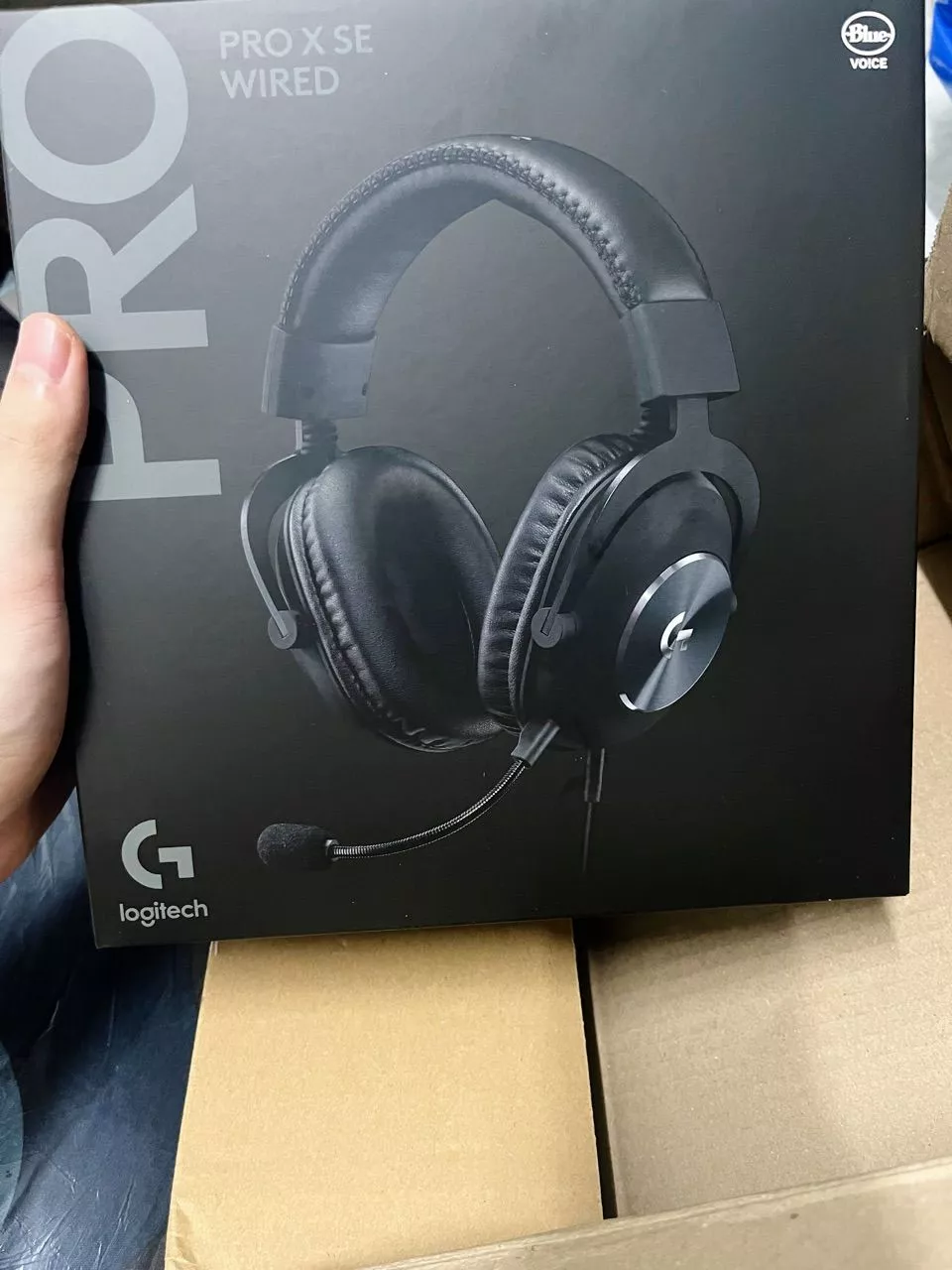 Tai nghe gaming có dây Logitech G Pro X SE, Mic tháo rời, âm vòm 7.1,đệm Memory Foam, màn loa 50 mm