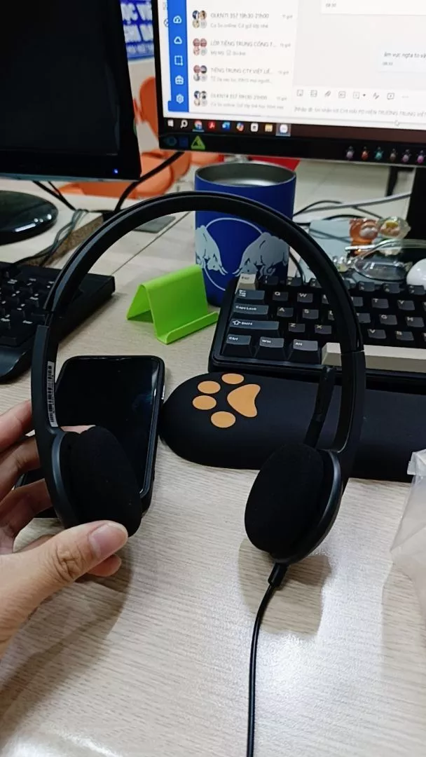Tai nghe có dây Logitech H340 - Mic giảm ồn, kết nối USB-A