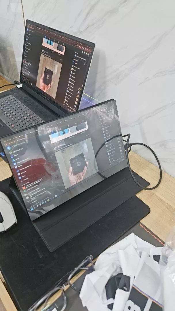 Bảo hành chính hãng GOOJODOQ màn hình di động chơi gaming 18,5 inch góc rộng IPS 1080P FHD thiết kế