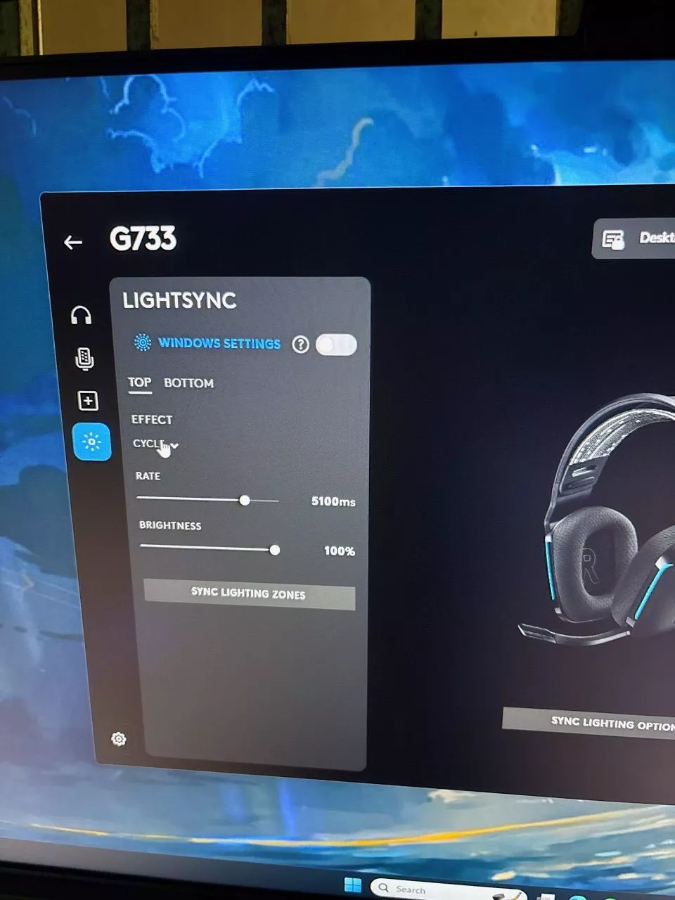 Tai nghe Logitech G733 LIGHTSPEED Wireless (Không dây/ 2.4 Ghz/ RGB)