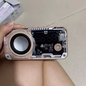 Loa không dây Bluetooth 5.3 GOOJODOQ Thiết kế cơ học có màn hình LED hiển thị thời gian Loa di động