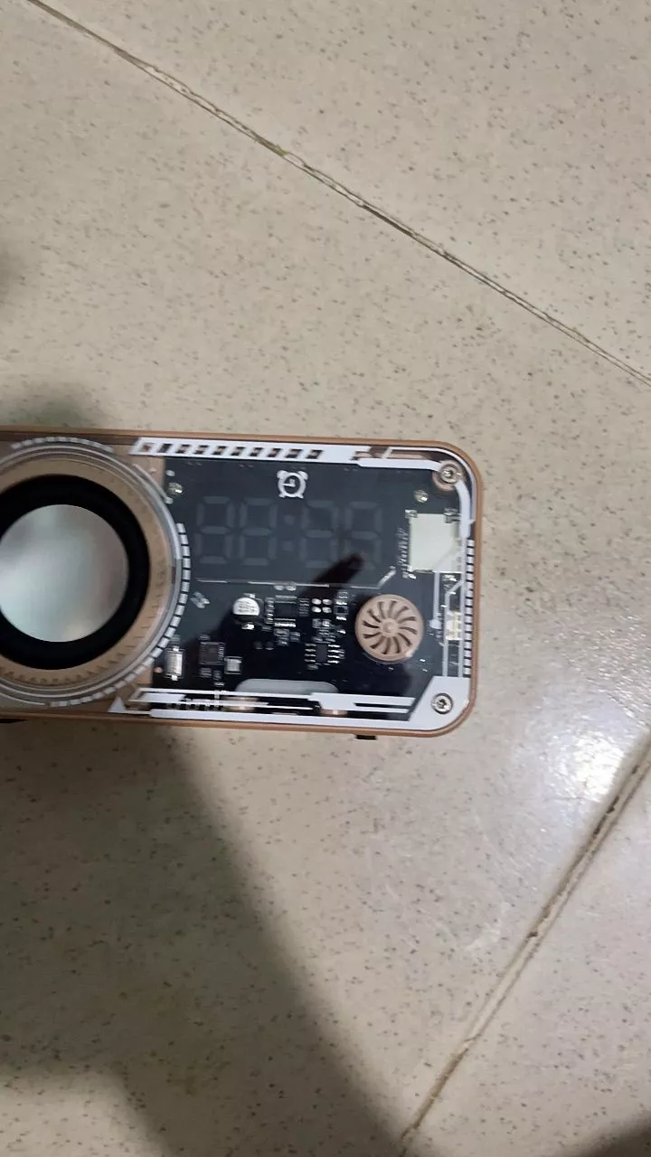 Loa không dây Bluetooth 5.3 GOOJODOQ Thiết kế cơ học có màn hình LED hiển thị thời gian Loa di động