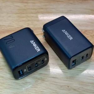 Củ sạc nhanh Anker Zolo 70W | 4 cổng (3 cổng USB-C & 1 cổng USB-A) | Chân gập gọn nhẹ | Sạc nhanh đa thiết bị - A121C