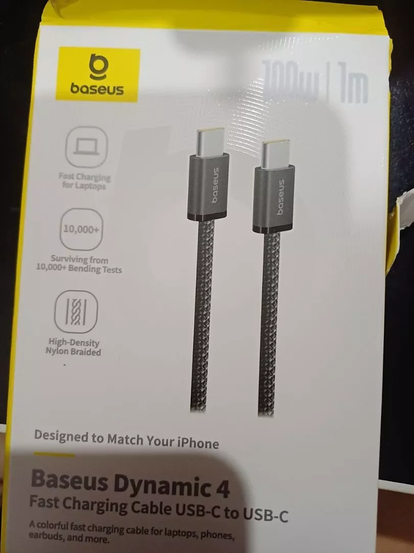 Cáp Baseus 100W PD USB C sang USB Type C cho Macbook Pro iPad Xiaomi Samsung