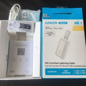 Sạc dự phòng Anker Zolo 10k/20kmAh | Sạc nhanh 45W/35W | Tích hợp sẵn 2 cáp USB-C | 2 cổng 1C1A - A110L/A110M