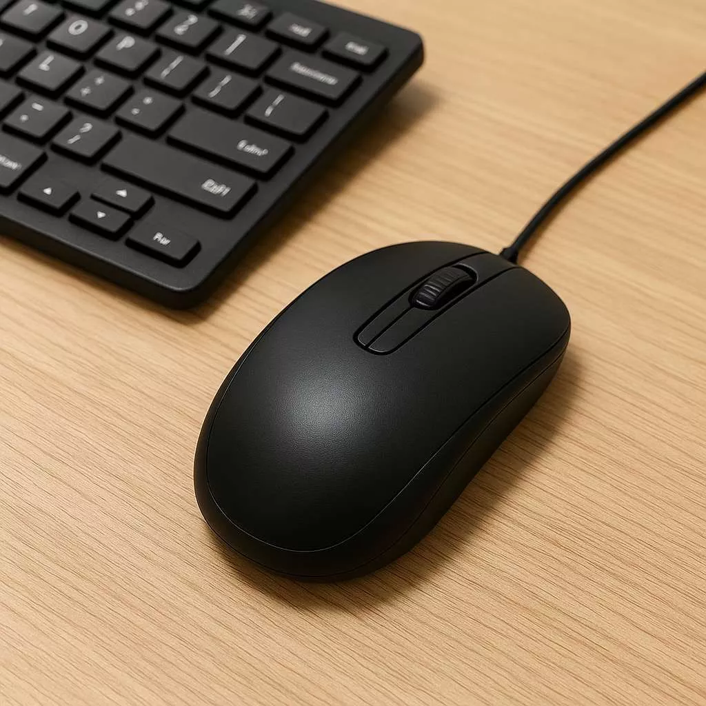 Chuột có dây Logitech B100 - Dây dài 1m8, thiết kế ôm tay, thuận cả 2 tay