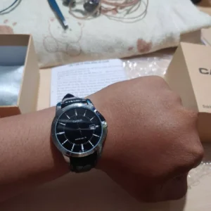 Đồng hồ nam dây da Casio chính hãng Anh Khuê MTP-V004L-1AUDF