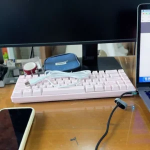 Bàn phím có dây Goojodoq 68 phím thiết kế tiện dụng với đèn RGB tương thích với nhiều hệ thống