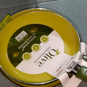 ( Độc quyền chỉ có trên Shopee) Chảo chống dính Ceramic CeraTitan Elmich Olive EL5983OV size 24cm