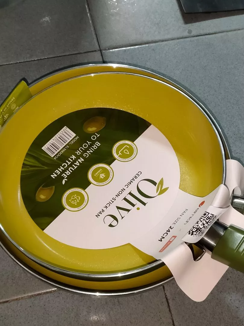 ( Độc quyền chỉ có trên Shopee) Chảo chống dính Ceramic CeraTitan Elmich Olive EL5983OV size 24cm