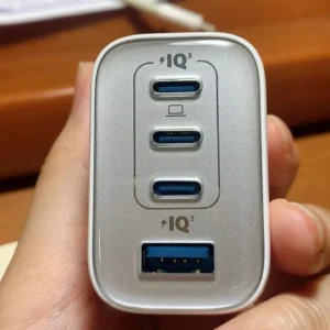 Củ sạc nhanh Anker Zolo 70W | 4 cổng (3 cổng USB-C & 1 cổng USB-A) | Chân gập gọn nhẹ | Sạc nhanh đa thiết bị - A121C