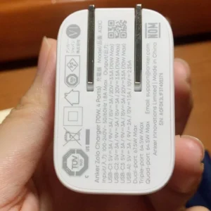 Củ sạc nhanh Anker Zolo 70W | 4 cổng (3 cổng USB-C & 1 cổng USB-A) | Chân gập gọn nhẹ | Sạc nhanh đa thiết bị - A121C