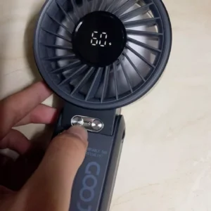 Quạt Goojodoq 4000mAh tốc độ cao Năng lượng mặt trời Quạt cầm tay Turbo100 Gear Wind có thể gập lại
