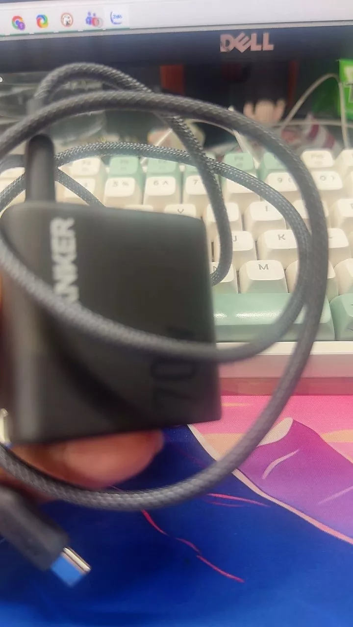 Củ sạc nhanh Anker Zolo 70W | 4 cổng (3 cổng USB-C & 1 cổng USB-A) | Chân gập gọn nhẹ | Sạc nhanh đa thiết bị - A121C