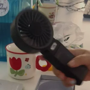 Quạt Goojodoq 4000mAh tốc độ cao Năng lượng mặt trời Quạt cầm tay Turbo100 Gear Wind có thể gập lại