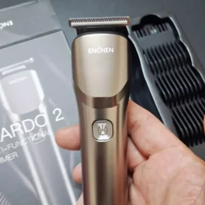 Tông đơ cắt tóc Enchen Beardo 2 tốc độ cao, lưỡi thép không gỉ, tặng 4 cử tạo kiểu - BH 12 tháng