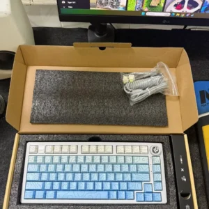 Bàn phím cơ khung nhôm LEOBOG HI75C - 3 mode kết nối - Keycap PBT - LED RGB - APP Marco - Núm vặn