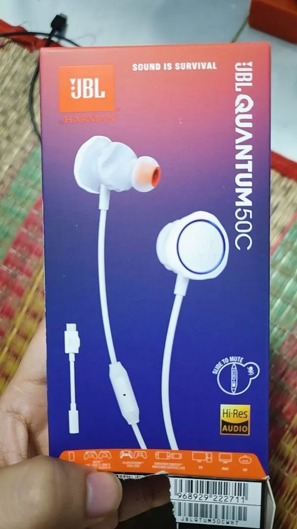 Tai nghe có dây nhét tai JBL QUANTUM 50C - Hàng Chính hãng