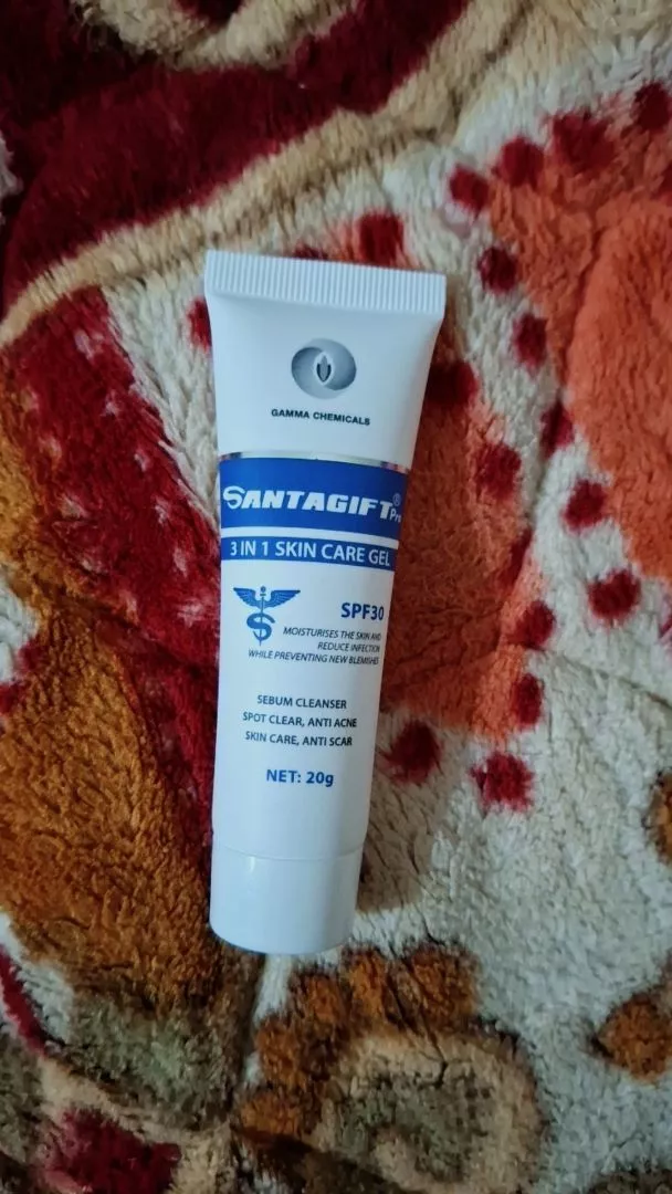 Kem Mụn SANTAGIFT Gel Giảm Mụn ẩn Trứng Cá chấm mụn Ngừa Thâm Mờ Sẹo Dưỡng Da Trắng sáng chống nắng