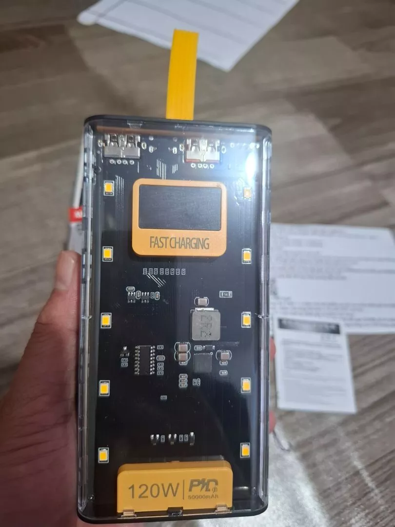 Bộ sạc điện thoại 50.000mAh, sạc nhanh PD,120W, kèm 4 cáp sạc, tích hợp đèn led, BH 6 tháng - AUDIO365