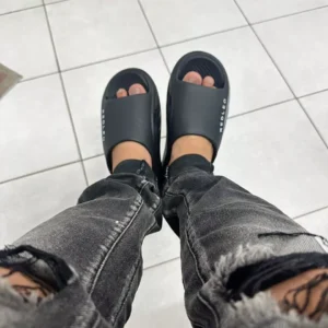 (Chính Hãng) Dép bánh mì quai ngang nam nữ REDLEO, dép đúc đi mưa có lỗ thoáng khí, chống nước chống trơn, mã DRL_51