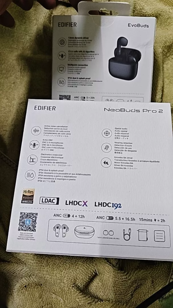 Tai Nghe Không Dây Nhét Tai EDIFIER EVOBUDS/EVOBUDS PRO - Khử Ồn - Tới 35H Nghe Nhạc - AI Dịch Thuật - 15 Tháng Bảo Hành