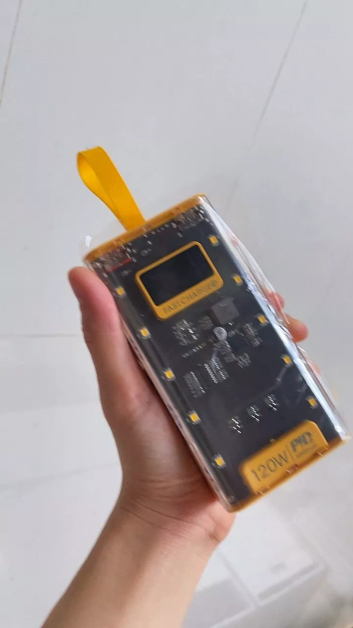 Sạc điện thoại 120W dung lượng 50.000mAh, sạc nhanh PD 22.5W, kèm 4 cáp sạc, có đèn led - AUDIO365
