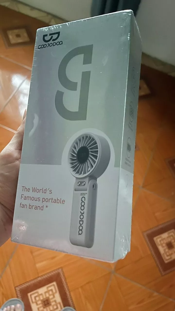 Quạt Goojodoq 4000mAh tốc độ cao Năng lượng mặt trời Quạt cầm tay Turbo100 Gear Wind có thể gập lại