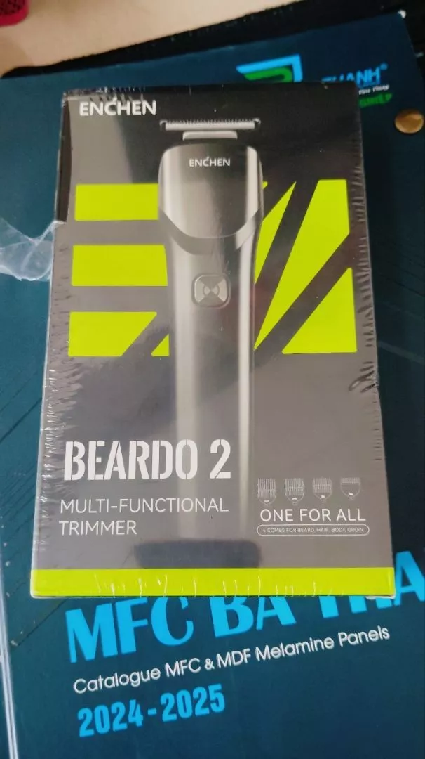 Tông đơ cắt tóc Enchen Beardo 2 tốc độ cao tông đơ chuyên dụng, lưỡi thép không gỉ, tặng 4 cử tạo kiểu- BH 12 tháng