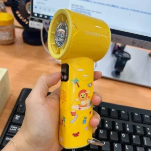 【Goojodoq × Nailoong】Quạt mini Turbo, độ ồn thấp, dung lượng 4000mAh, có đèn pin LED, màn hình kỹ thuật số và móc treo