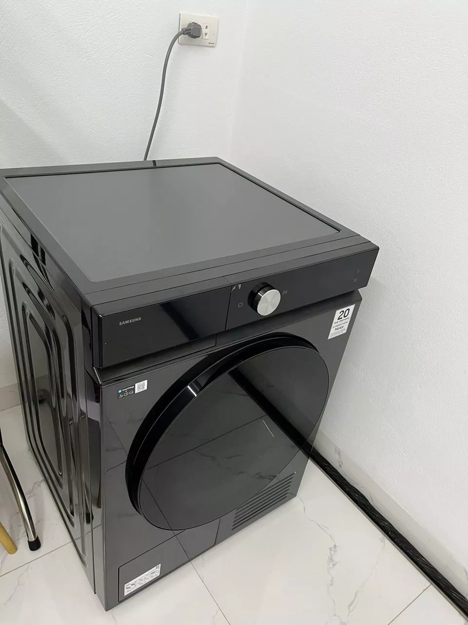 Máy Sấy Bơm Nhiệt Samsung Bespoke AI 10 kg DV10BB9440GBSV - Sấy cảm biến AI Dry, màu Đen