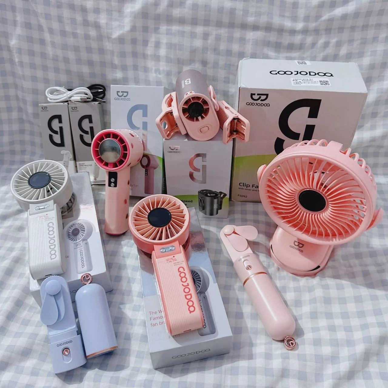 GOOJODOQ Quạt năng lượng mặt trời Mini có thể gập lại 3600 mAh Turbo Jet có thể sạc lại cầm tay Gió mạnh GFS014