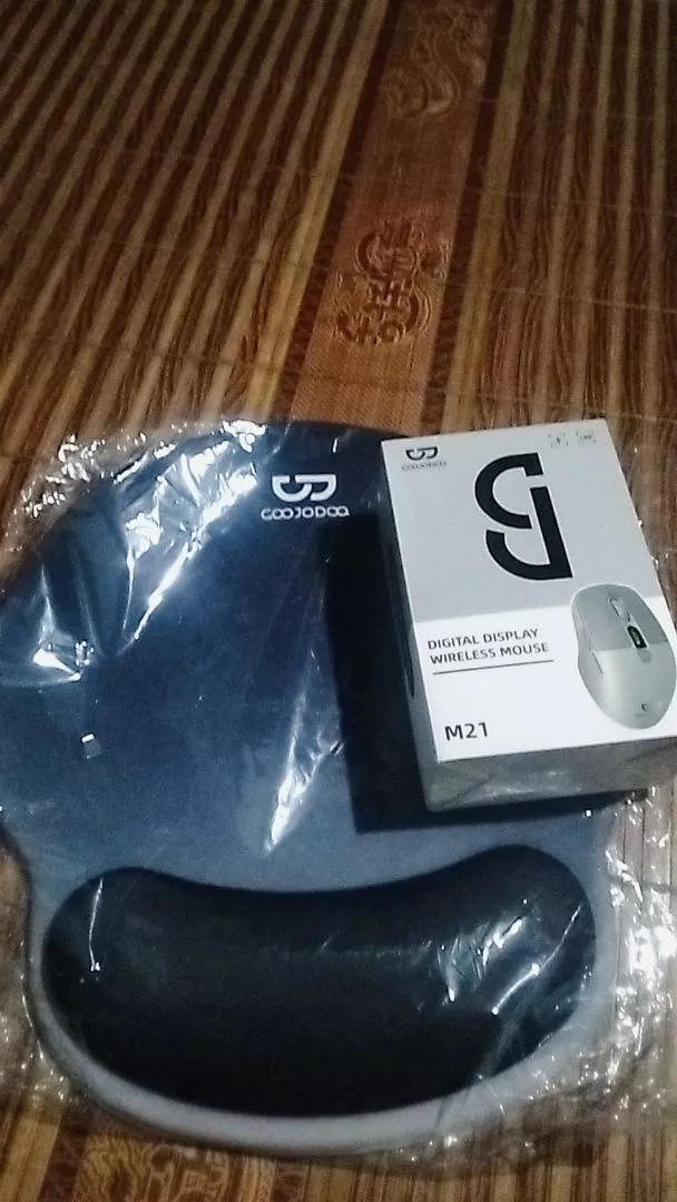 Lót chuột công thái học GOOJODOQ có kê tay 14mm & đế chống trượt, bền và dễ vệ sinh