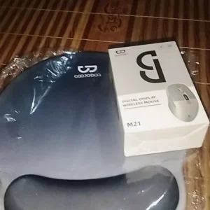 Lót chuột công thái học GOOJODOQ có kê tay 14mm & đế chống trượt, bền và dễ vệ sinh