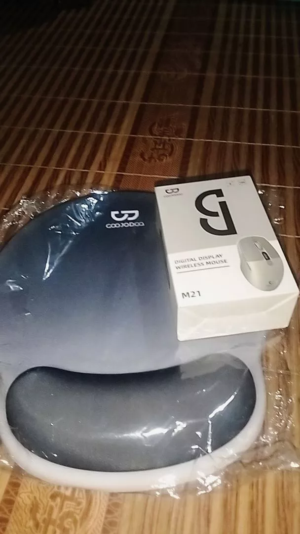Lót chuột công thái học GOOJODOQ có kê tay 14mm & đế chống trượt, bền và dễ vệ sinh
