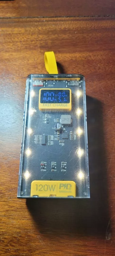 Sạc điện thoại 120W dung lượng 50.000mAh, sạc nhanh PD 22.5W, kèm 4 cáp sạc, có đèn led - AUDIO365