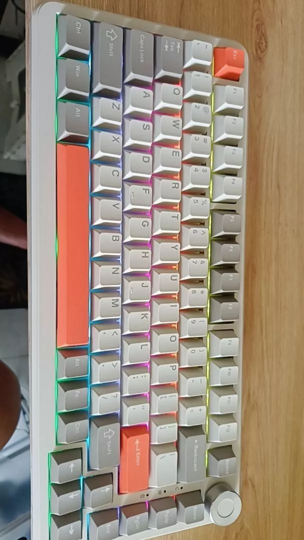 Bàn phím cơ không dây AJAZZ AK820 MAX PLUS - 3 mode kết nối - Led RGB - Màn hình TFT - Pin 8000mAh