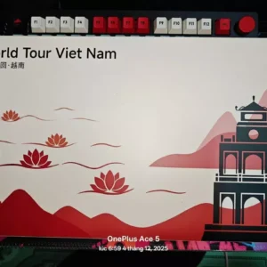 Bàn phím AKKO 5075B Plus Red World Tour Led RGB VIET NAM Version Piano V3 Pro BH 12 tháng